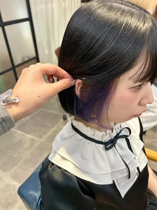 ミディアム カラー newi梅田🫧韓国 ヘア🫧sakiのヘアスタイル