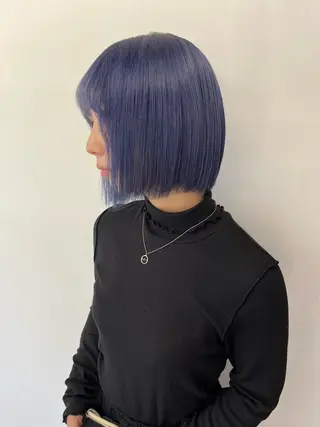 ショート カラー ヘアアレンジ レイヤー/髪質改善 縮毛/ハッシュカットのヘアスタイル