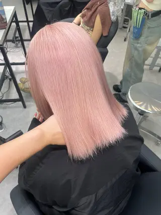 ミディアム カラー 🫧盛れハイトーン/ ブリーチ特化🎀サキのヘアスタイル