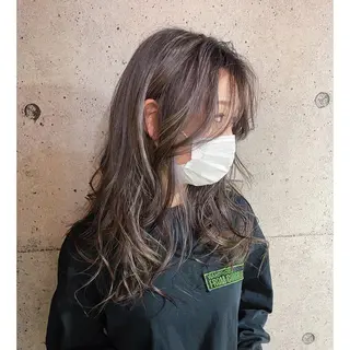 ロング カラー ヘアアレンジ 🦋エクステ/透明感 カラー🦋宮川莉央のヘアスタイル