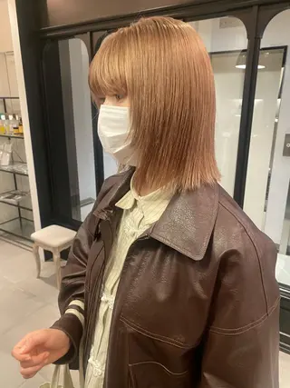 ミディアム カラー riria/ボブ /透明感カラー🎀のヘアスタイル