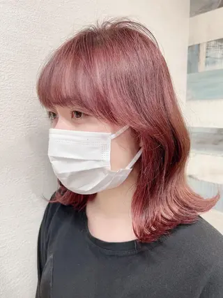 ミディアム Shun 透明感カラ ー/似合わせカットのヘアスタイル