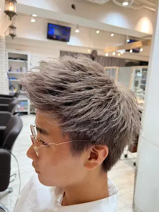 ショート カラー メンズ 💈men's💈 satoru中目黒のヘアスタイル