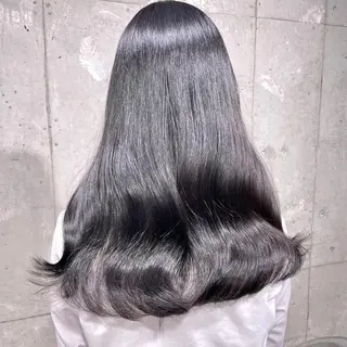 セミロング ヘアアレンジ 韓国風ベージュ🤎 赤みなし🌿横浜🤎のヘアスタイル