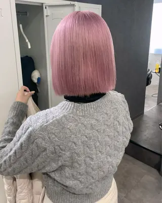 ショート カラー 心斎橋/ハイトーン/ airi⠀のヘアスタイル