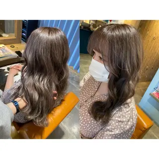 カラー 🐻結んで可愛い hair EMI🐻のヘアスタイル