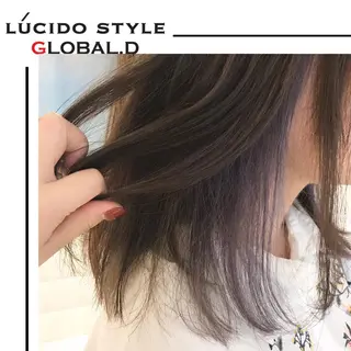 ミディアム カラー 🥛洒落髪小顔cut なら龍崎🥛のヘアスタイル