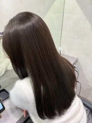 ロング カラー 年齢悩みを全て解消/ 白髪と癖毛 松本雄光のヘアスタイル