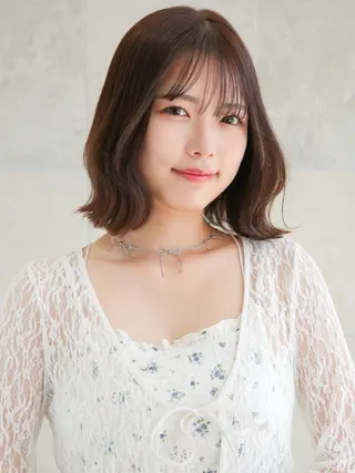 ミディアム 後輩のモデル募集中 河端　麻佑のヘアスタイル