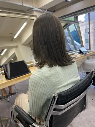 カラー レディースパーマ モデル募集RIKOのヘアスタイル