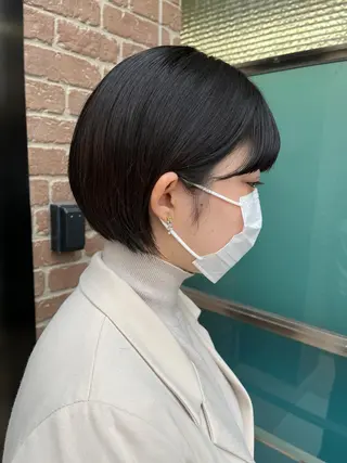 ショート カラー パーマ ヘアアレンジ メンズ キッズ ネイル マツエク・マツパ アイブロウ 久木原 ゆりのヘアスタイル