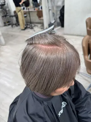 ショート カラー 年齢悩みを全て解消/ 白髪と癖毛　松本雄光のヘアスタイル