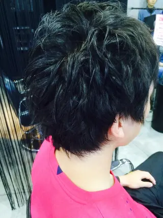 ショート ミディアム カラー パーマ メンズ SUNNY GRACEのヘアスタイル