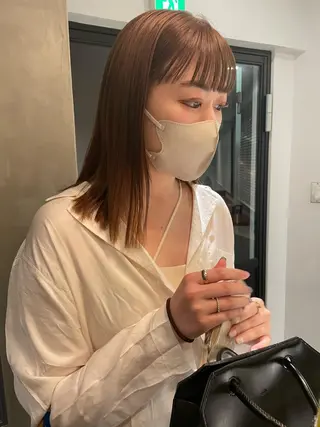 ミディアム カラー 大人girly🛋️ 🤍yukakoのヘアスタイル