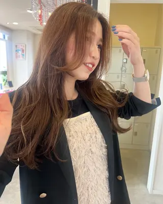 ロング パーマ ヘアアレンジ HONOKA /顔周りレイヤー得意の眉毛・アイブロウイメージ