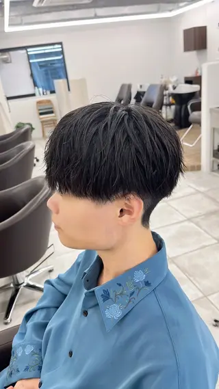 ショート パーマ メンズ 🏆メンズヘア特化 🥇代表りんぺーのヘアスタイル