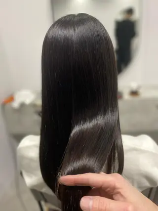 セミロング 髪質改善、縮毛矯正 店長浅野太郎のヘアスタイル
