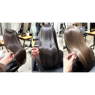 ロング カラー ✨髪質改善/ハイトー ン/艶髪高山のヘアスタイル