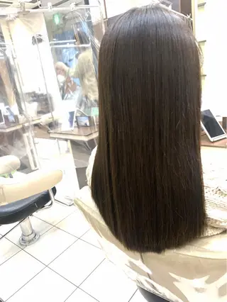 ロング パーマ ブリーチでもできる 縮毛矯正相原慎🌈のヘアスタイル