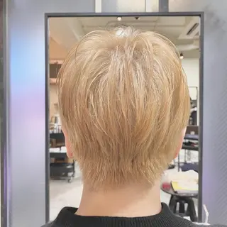 ショート カラー 【ダメージレス施術】 【透明感】北村 拓也のヘアスタイル