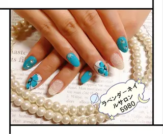 ネイル ラベンダー💖日暮里 ルル💖ネイルのネイルデザイン