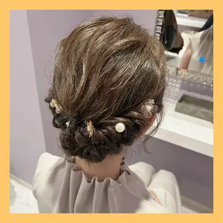 ミディアム カラー パーマ ヘアアレンジ メンズ LAVENDIA 初音のヘアスタイル