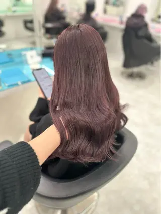 ロング カラー パーマ ヘアアレンジ メンズ キッズ 盛れ韓国ハイトーン 🎀Himari🎀のヘアスタイル