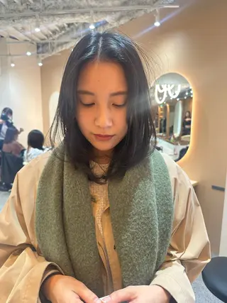 ミディアム AYAKA 下北沢suuのヘアスタイル