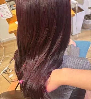 ロング カラー RINNO🌷透明感 カラー/縮毛矯正のヘアスタイル