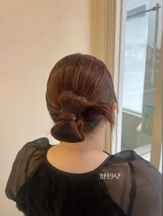 セミロング ヘアアレンジ LiTA 友田未来のヘアスタイル