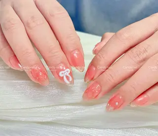 ネイル candy nail 韓国風ワンホンネイルのネイルデザイン