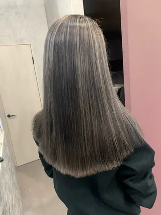 カラー 酸性ストレート 髪質改善のヘアスタイル
