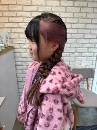 カラー キッズ 阿部  ことみ /パーマモデルのヘアスタイル