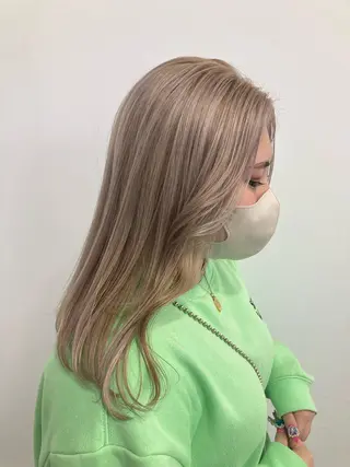 セミロング MiRI💜地毛級 エクステ✖似合わせ技のヘアスタイル