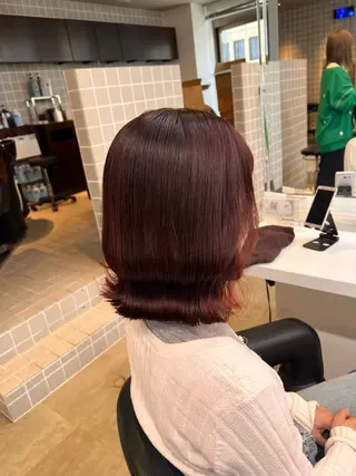 ミディアム カラー 💖札幌カラー 指名No.1💖玲奈のヘアスタイル