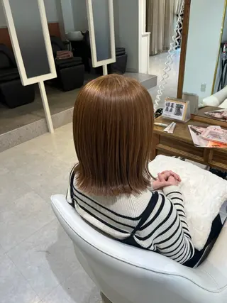 ミディアム 梛木 唯のヘアスタイル