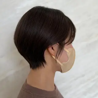 ショート 顔周りカット/透明感 カラー🤍大塚蛍のヘアスタイル