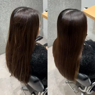 セミロング 髪質改善ヘアケア 艶髪特化/上田のヘアスタイル