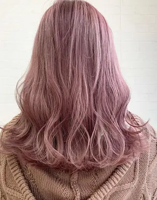 ミディアム カラー 立川 奈那子のヘアスタイル