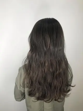 セミロング カラー 大橋 輝久のヘアスタイル