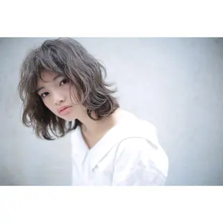 ミディアム カラー 坂本 裕介/パーマのヘアスタイル