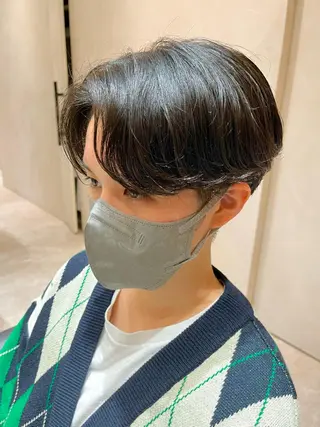 ショート ⚡メンズパーマフ ェードカットTomyのヘアスタイル