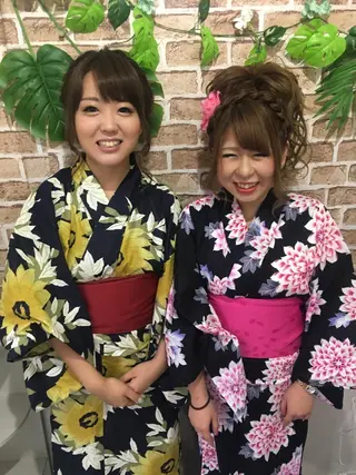 ロング ヘアアレンジ 毛穴改善/脱毛 ネイル　川上久仁子のエステ・リラクイメージ