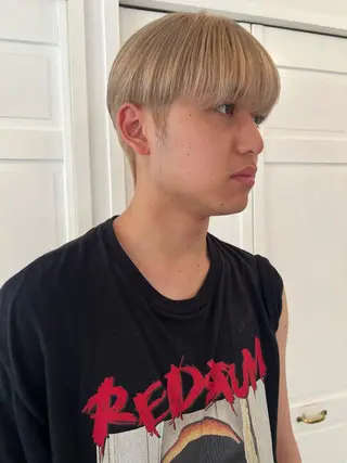 メンズ ブリーチカラー🎀 韓国風/寺門美優のヘアスタイル