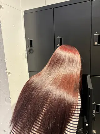 ロング カラー 🤍yura🤍池袋 レイヤー似合わせのヘアスタイル