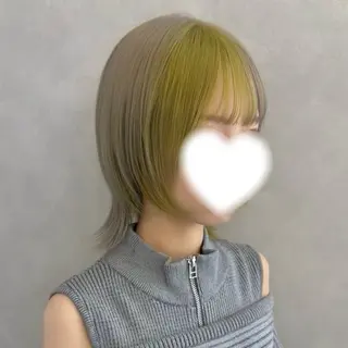 ショート カラー ハイトーン×推し カラー💫Miyuのヘアスタイル