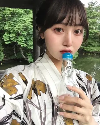 韓国レイヤー 🎀ダブルカラーのヘアスタイル