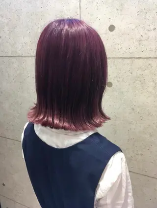 ミディアム ハイトーン・ボブ 🎀/𝐚𝐨𝐢のヘアスタイル