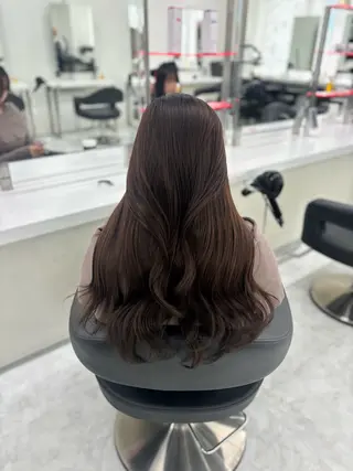 ロング まろっと艶感ブラウン ベージュ🤍まなかのヘアスタイル