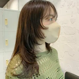 セミロング カラー em HAIR 🌿下北沢のヘアスタイル